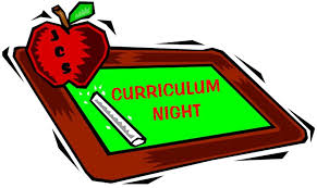 Curriculum Night on Tuesday, September 20, 2016