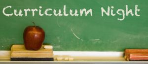 Curriculum Night – Wednesday, September 20, 2023