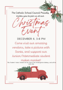 SAVE THE DATE!! SMS Christmas Market December 6, 2023