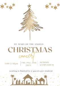 St. Mary of the Angel’s FDK & Primary Christmas Concert